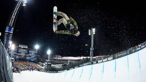 X Games Snowboarding At Night Wallpaper