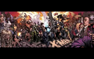 X Men Marvel Villains And Heroes Wallpaper