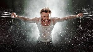 X-men Wolverine Water Splashes Wallpaper