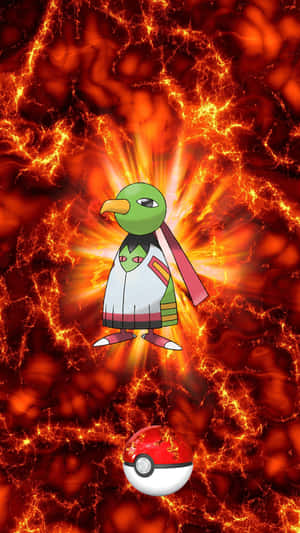 Xatu Amid An Explosion Wallpaper