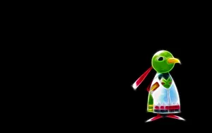 Xatu On Black Background Wallpaper