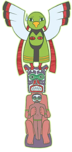 Xatu Perched On A Totem Pole Wallpaper