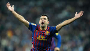 Xavi Barcelona Celebration Wallpaper