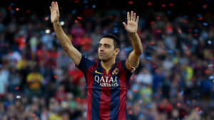 Xavi Farewell Barcelona Stadium Wallpaper