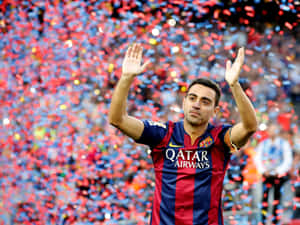 Xavi Farewell Celebration F C Barcelona Wallpaper