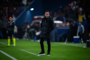 Xavi Hernandez Coachingon Sideline Wallpaper