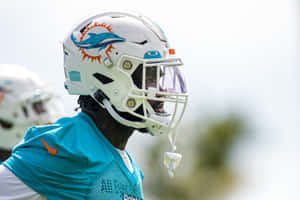 Xavien Howard Miami Dolphins Close Up Wallpaper