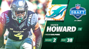 Xavien Howard Miami Dolphins Stats Wallpaper