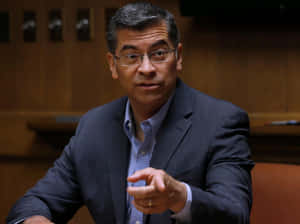 Xavier Becerra Pointing At Someone Wallpaper