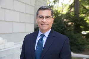 Xavier Becerra Upper-body Shot Outdoors Wallpaper