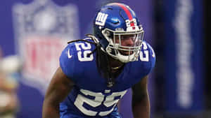 Xavier Mc Kinney New York Giants Action Shot Wallpaper