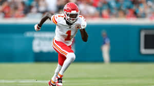 Xavier Worthy Chiefs Action Wallpaper