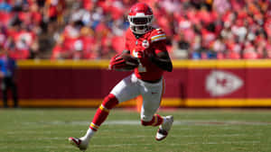 Xavier Worthy Chiefs Action Wallpaper