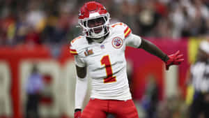 Xavier Worthy Chiefs Wide Receiver Wallpaper
