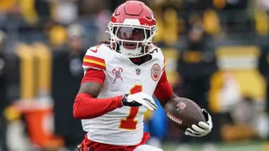 Xavier Worthy Football Highlight Wallpaper