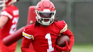 Xavier Worthy Football Training Wallpaper