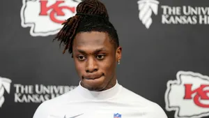 Xavier Worthy Press Conference Wallpaper