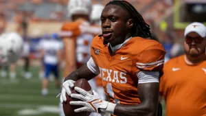 Xavier Worthy Texas Football Star Wallpaper