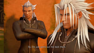 Xemnas, The Powerful Antagonist In Kingdom Hearts Wallpaper