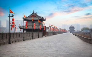 Xian City Wall China Wallpaper