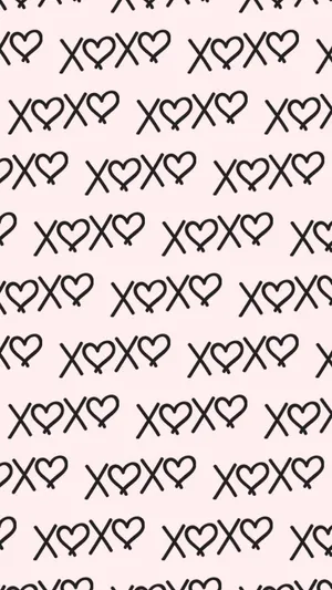 Xoxo Hearts Cute Iphone Lock Screen Wallpaper