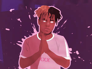 Xxxtentacion Anime Cartoon Prayer Position Wallpaper