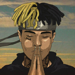 Xxxtentacion Anime Praying Rapper Wallpaper