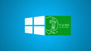 Y U No Windows Funny Meme Wallpaper