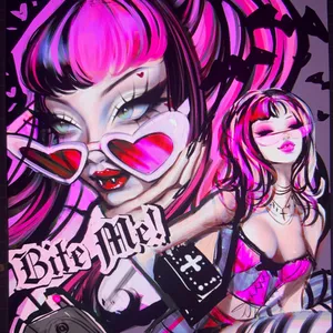 Y2 K_ Aesthetic_ Anime_ Style_ Artwork Wallpaper