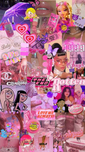 Y2 K_ Aesthetic_ Collage.jpg Wallpaper