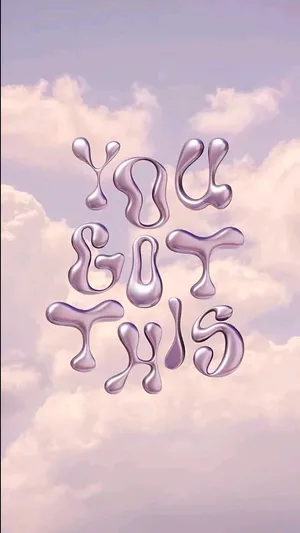 Y2 K Aesthetic Inspirational Quote Wallpaper