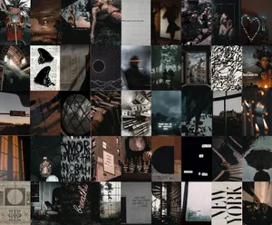 Y2 K Grunge Aesthetic Collage Wallpaper