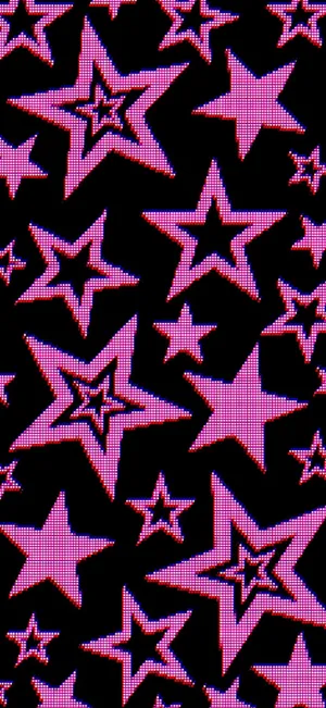Y2 K I Phone Star Pattern Wallpaper