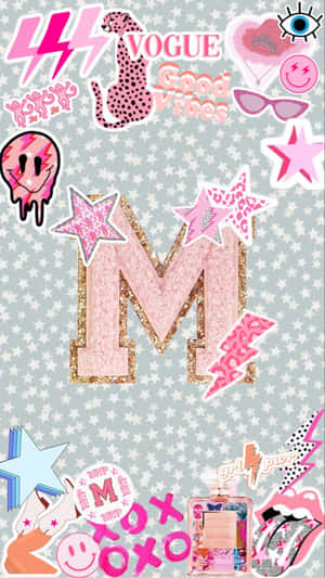 Y2 K M Aesthetic Collage Wallpaper