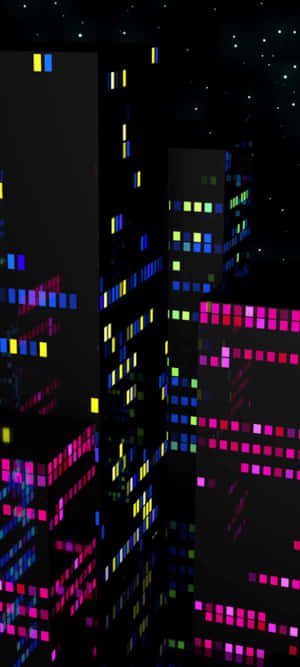 Y2 K_ Neon_ Cityscape Wallpaper