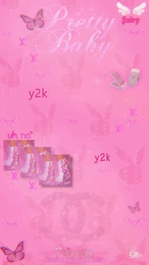 Y2 K_ Pretty_ Baby_ Pink_ Aesthetic.jpg Wallpaper