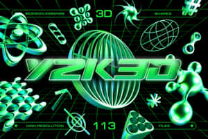 Y2 K3 D Graphics Showcase Wallpaper