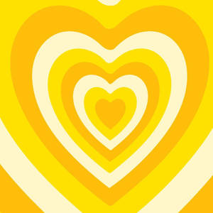 Y2k Heart Yellow Shades Wallpaper