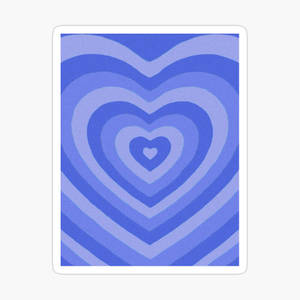 Y2k Hearts In Purple Colour Wallpaper