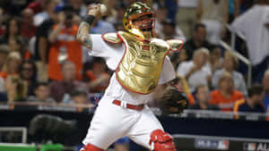 Yadier Molina, 9x All-star Catcher For The St. Louis Cardinals Wallpaper