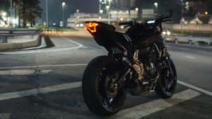Yamaha Mt 07 Night Ride Wallpaper