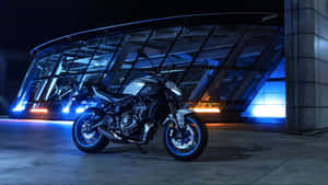 Yamaha Mt 07 Night Ride Wallpaper