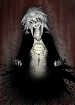 Yami Bakura Smirking In A Captivating Anime-style Illustration Wallpaper