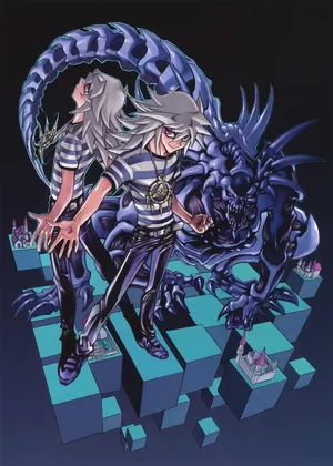 Yami Bakura Unleashing Power Wallpaper