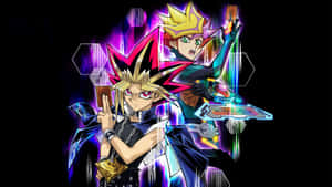 Yami Yugi Displaying His Duelist Prowess In A Captivating 1920x1080 Wallpaper. Wallpaper