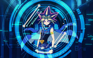 Yami Yugi Strikes A Powerful Pose In High-quality Wallpaper Wallpaper