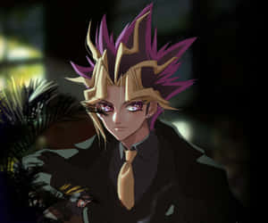 Yami Yugi, The King Of Games, In Competitive Stance Wallpaper