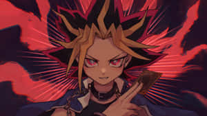 Yami Yugi - The Master Duelist In Action Wallpaper