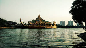 Yangon Floating Restaurant Wallpaper