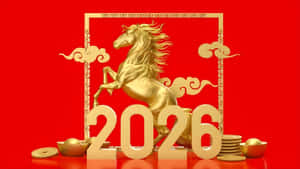Year Of The Horse 2026 Wallpaper